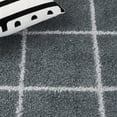 thumbnail image 3 of SAFAVIEH Norway Dusan Plaid Area Rug, Dark Grey/Light Grey, 6'7" x 6'7" Square, 3 of 10