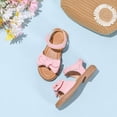 thumbnail image 4 of kpoplk Girls Open Toe Princess Flat Sandals Rhinestone Summer Dress Shoes(Pink,12.5), 4 of 7