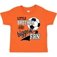 thumbnail image 3 of Inktastic Little Brother and Biggest Fan Soccer Player Boys Toddler T-Shirt, 3 of 5