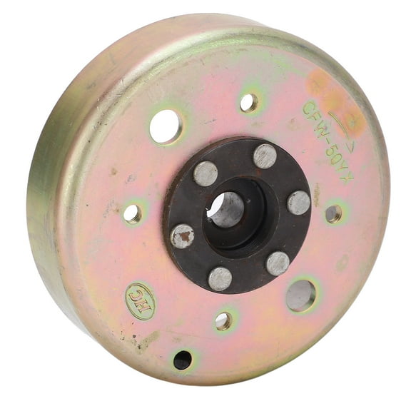 Stator Flywheel, Magneto Flywheel Rotor Temperature Resistance Long Service Life Steel Alloy For GY6 50 60 80CC Go Karts Scooters ATV UTV Motorcycles