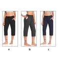 thumbnail image 4 of Sonducket Pantalones de mujer Pantalones deportivos Pantalones de chándal de cintura alta Color sólido para todas las estaciones Uniforme atlético  azul oscuro S Sonducket OD002099-03, 4 of 6