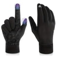 thumbnail image 1 of CHUANK RIGWARL 1 Pair Winter Cycling Gloves  Windproof Gloves Outdoor Gloves Two-finger Touch Screen  Non-slip Silicone  With Reflective Strip For Men Women, 1 of 7