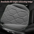 thumbnail image 5 of CxhicLuv Car Seat Cushion, Auto Leather Pad, 52x50cm Four-Season Perforated, Car Comfort Accessories, Breathable Support for Drivers, Commuters, Gray, 5 of 6