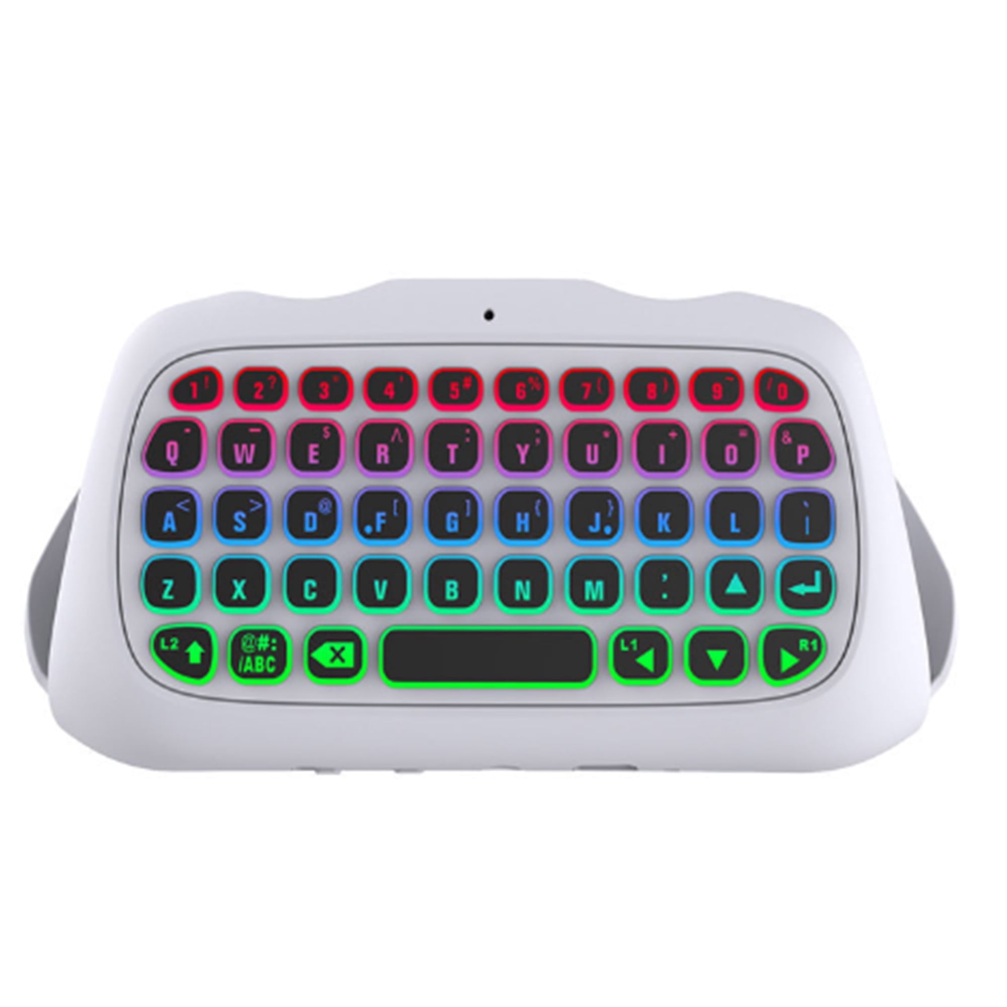 Wireless Mini Keyboard for PS5 Controller, Bluetooth Chatpad with RGB Backlight and Speaker, Rechargeable Keypad for PlayStation 5, 1-Pack