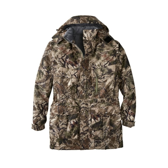 Boulder Creek by KingSize Men's Big & Tall Fleece-Lined Parka With Detachable Hood And 6 Pockets