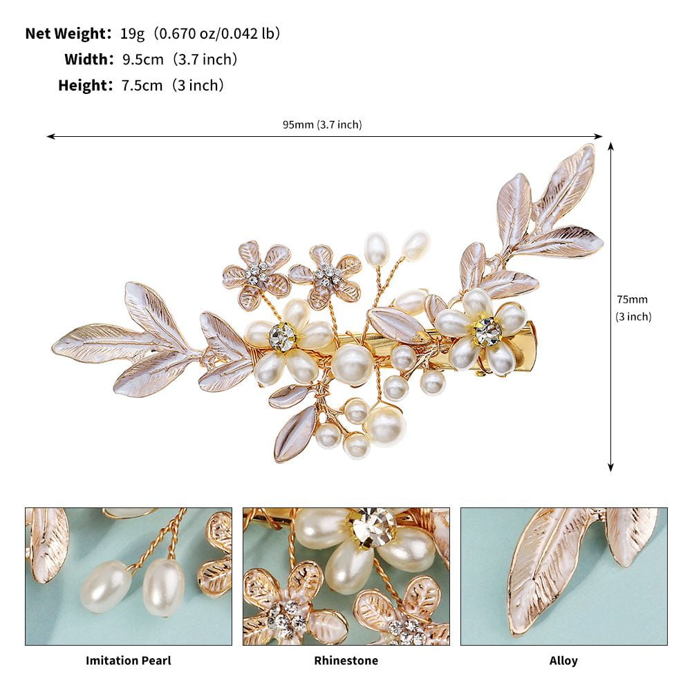 EKE Women’s Hair Clip Vintage Retro Back-Wear Elegant Hair Accessory with Fashion Texture