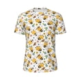 thumbnail image 6 of Rocae Bee and Flowers for Men's Mesh Quick-Dry Short Sleeve Workout T-Shirt,Mens Crew Neck Tee Lightweight Soft Classic T Shirts Large, 6 of 9