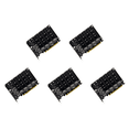 thumbnail image 2 of Likrtyny Convertidor Disco Duro 4 Puertos M.2 NVME SSD A PCIE X16 Compatible Con 2230/2242/2260/2280, 2 of 8