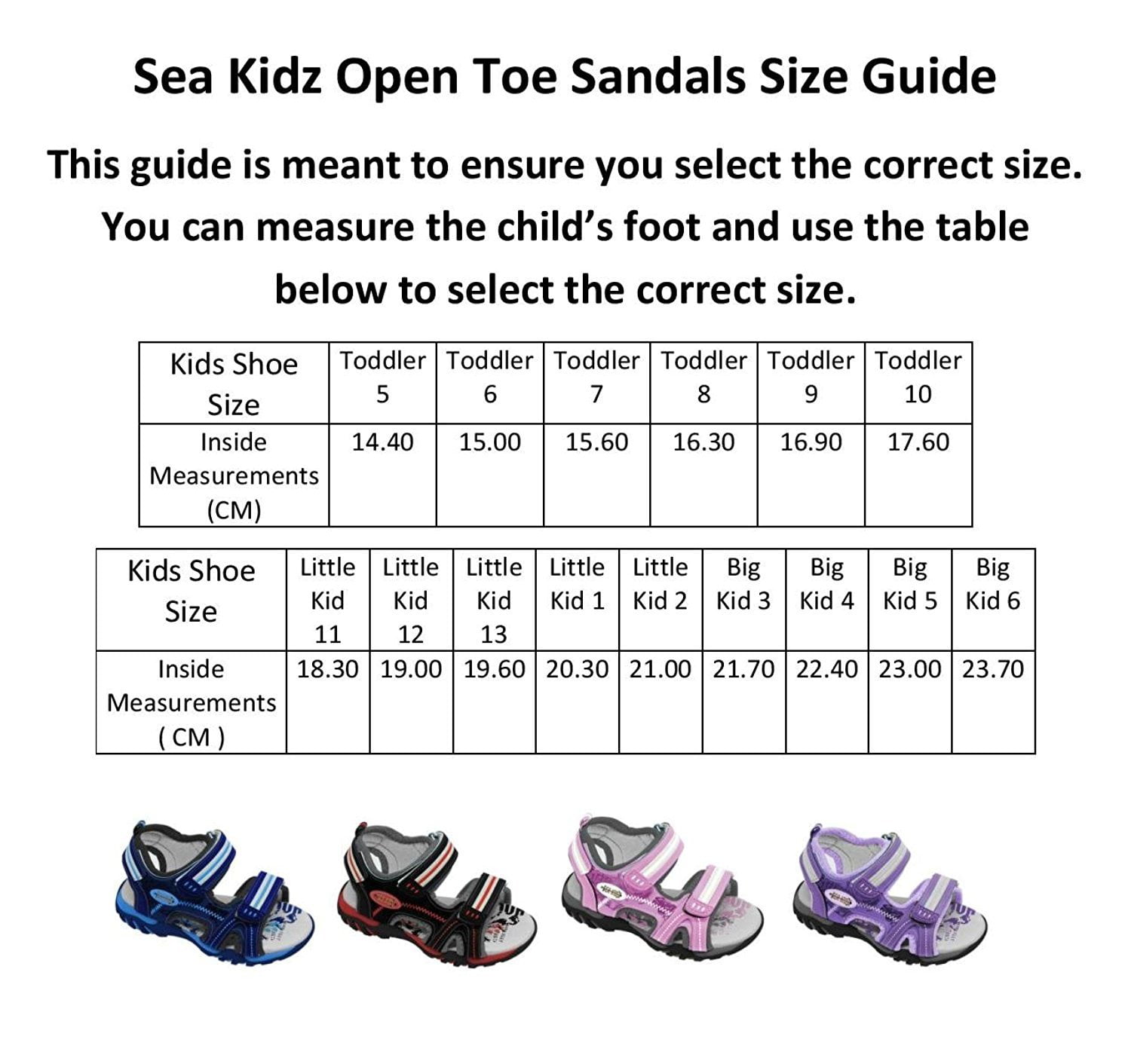 size 23 kid shoe