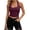 Purple, variant on Mutghys Women's Compression Shirt Solid Color High Stretchy Slim Shirts Breathable Lightweight Yoga Bike Gym Workout Athletic Shirts