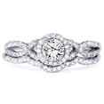 thumbnail image 3 of Pompeii 3/4ct Diamond Infinity Engagement Wedding Ring Set White Gold (G/H,I1-I2), 3 of 5