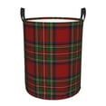 thumbnail image 2 of Royal Stewart Tartan Clan Laundry Basket Collapsible Geometric Gingham Clothes Hamper for Baby Kids Toys Storage Bag, 2 of 5