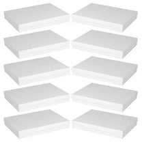 MUSEYA 10pcs Packing Boxes Small White Cardboard Clothing Storage Boxes for Gifts