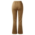 thumbnail image 6 of Work Pants Women, Audhol Womens Flare Leggings with Pockets Yoga Pants High Waisted Bottoms Comfy Workout Business Trousers Womens Dress Pants Coffee S, 6 of 8