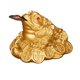 thumbnail image 5 of Rana Dinero Sapo Fortuna Zulema Jin Chan Chu Decoración de Feng Shui chino 5.5x4.8x3.8cm Oro, 5 of 7