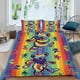 thumbnail image 2 of Osos Bailarines Conjunto de sábanas temático, trío de piezas, cómodo y amigable con la piel, diseño único, regalo de decoración para el hogar para familiares, amigos y fans,173cm *218cm, 2 of 6