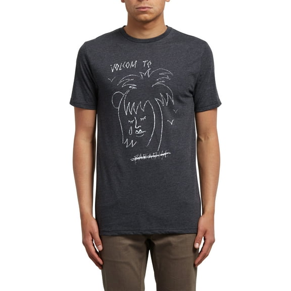 Tropical D Short Sleeve T-Shirt [Heather Black]