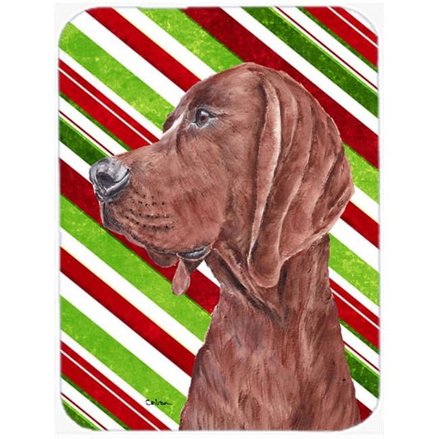 Carolines Treasures SC9803LCB Redbone Coonhound Canne Noël Verre Planche à Découper - Grande