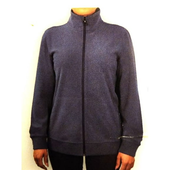 HI-TEC Super Cozy Full Zip Tec Fleece Ladies Jacket (Blue, XXL)