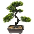 thumbnail image 1 of Miangastore Realistic Artificial Bonsai Tree for Home Decor Indoor Desk Plant Green ABS Small Fake Plant 6 Inches, 1 of 9
