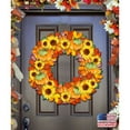 thumbnail image 6 of Fall Thanksgiving Wreath Wooden Decorative Holiday Door Hanger, 6 of 11