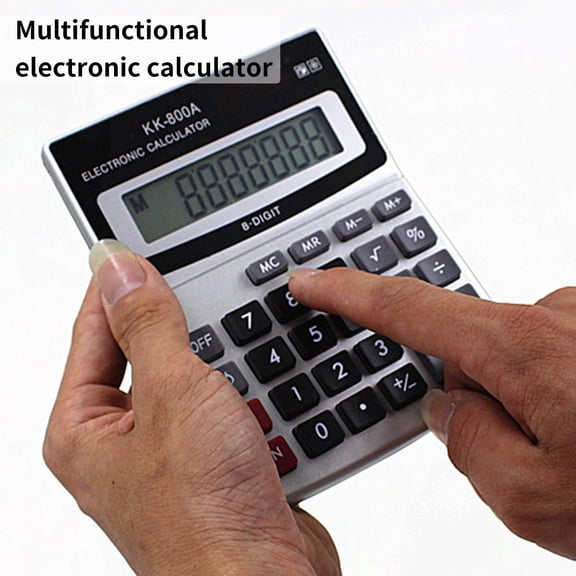 Soumake Kk-800A Electronic Calculator Multifunctional Large Display Finance Function 8 Digits Desktop Calculator Office Supplies Practical