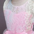 thumbnail image 4 of New Upgrade Rainbow Flower Girl Lace Dress for Kids Wedding Bridesmaid Pageant Party Prom Formal Ball Gown Princess Tulle Dresses, 4 of 5