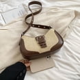 thumbnail image 4 of Bolso Hombro Cuero PU Axila Y2K para Mujer (marrón), 4 of 8