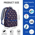 thumbnail image 6 of Hedgehog Pattern Backpack for School,Cute School Bag,Schoolbag with Adjustable Shoulder Straps & Padded Back,15.3"x11"x7.1".﻿, 6 of 6