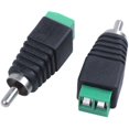 thumbnail image 3 of 7 piezas 7 x CCTV UTP audio RCA macho a conector AV Tornillo Conector de terminal para video verde negro, 3 of 5