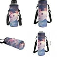 thumbnail image 7 of Yuyamidu Axolotl Galaxy Backpack with Lunch Bag Set 17 Inch Book Bag for Girls Lunch Box Pencil Case Water Bottle Sleeve 4 Piece Middle School Bookbag and Lunchbox for Student, 7 of 7