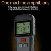 EMF Detector Mini EMF Meter Radiation Detector Handheld EMF Reader Digital Backlight LCD Electronmagnetic Field Radiation Detector Sound and Light Alarm for Home EMF Inspections Office Outdoor