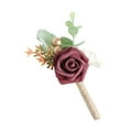thumbnail image 1 of Minnieouse Ojal de boda apto para mascotas con alfiler para gatos y perros flores artificiales para el ojal del novio Ropa, zapatos y accesorios Miscelánea Camafeo profundo, 1 of 6