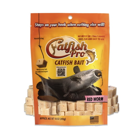 Catfish Pro Red Worm Catfish Bait Fishing with Rod Reel Trotline Yoyos Limb Lines Jugs
