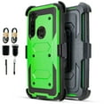 thumbnail image 1 of Value Pack ! for Moto G Stylus 2020 XT2043 Heavy Duty case Phone Case 360° Cover Screen Protector Clip Kickstand Holster Hybrid Shock Bumper (Green), 1 of 4