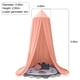 thumbnail image 2 of Dosel de cama para niñas, dosel de princesa rosa suave para cama de niñas, decoración de ensueño, dosel de cama con volantes para habitación de niños, cortinas de cama con dosel, tienda de juegos con, 2 of 6
