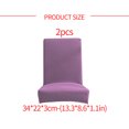 thumbnail image 4 of Cateissary 2 piezas funda para silla de oficina funda protectora antiarrugas estilo Simple las cuatro estaciones funda elástica Multicolor para Hotel Decoración del hogar Púrpura Cateissary HA012481-12, 4 of 6