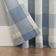 thumbnail image 4 of Better Homes and Gardens Buffalo Plaid Semi-Sheer Back Tab Curtain Panel, 50" x 84", Blue, 4 of 6