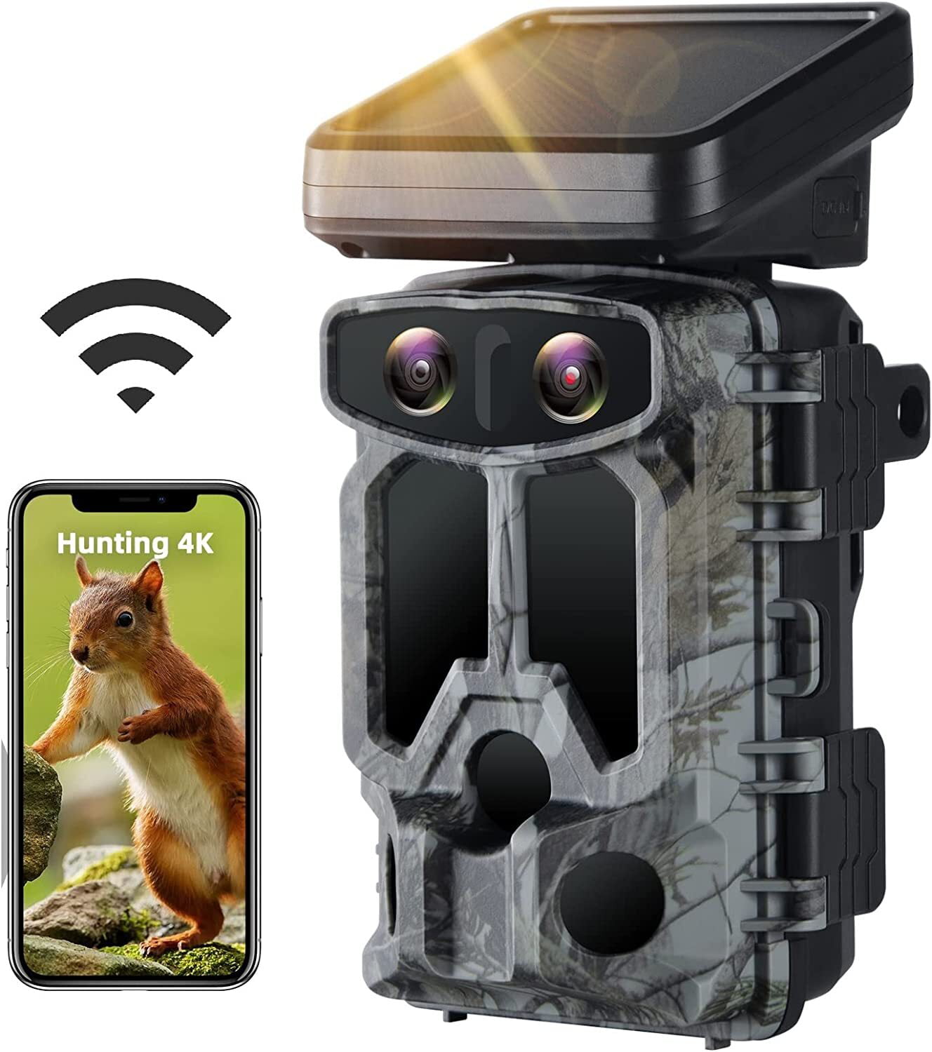 Mycommand Solar Trail Camera 12mp Animal Game Time Lapse With Night Vision Ip66 for sale online 
