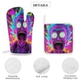 thumbnail image 4 of Rick And Morty 4 Pcs Oven Mitts And Pot Holders Kitchen Oven Glove with Potholders Non-Slip Cooking Gloves for Cooking Baking Grilling, 4 of 7