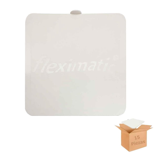 Tapa Higienica Cuadrada Blanca Para Coladera 15 Piezas Fleximatic 2145