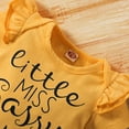 thumbnail image 4 of SUNSIOM 3Pcs Clothes Set, Short Sleeve Romper + Long/Short Pants + Headband, 4 of 9