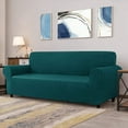 thumbnail image 2 of CHUN YI 1 Piece Stretch Houndstooth Sofa Slipcover Couch Cover (Teal, XL Sofa), 2 of 5