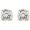 thumbnail image 5 of Auriga Fine Jewelry 14K Yellow Gold 0.85ct Diamond Stud Push-On Stud Earrings for Women, 5 of 5