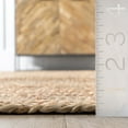 thumbnail image 3 of nuLOOM Errika Moroccan Jute Area Rug, 8' x 10', Natural, 3 of 9