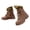Brown, variant on Men's Hiking Shoes Combat Boots Lace up High Top Outdoor Work Ankle Booties Size 8.5-12