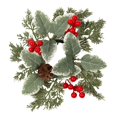 thumbnail image 3 of simhoa Christmas Candle Wreath Cabinet Wreath Decorative Mini Wreath for Home, 3 of 8