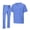 Ceil Blue, variant on M&M SCRUBS Men's Scrub Set – Stretch V-Neck Multi-Pocket Mens Medical Uniform Scrubs Top & Cargo Pants (Ceil Blue, Small)