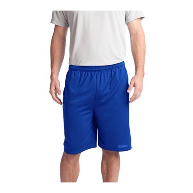 Sport-Tek Posicharge Tough Mesh Pocket Short - True Royal - X-Large