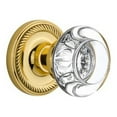 thumbnail image 6 of Nostalgic Warehouse Roprcc_Prv_234_Nk Round Clear Crystal Solid Brass Privacy Door Knob, 6 of 7